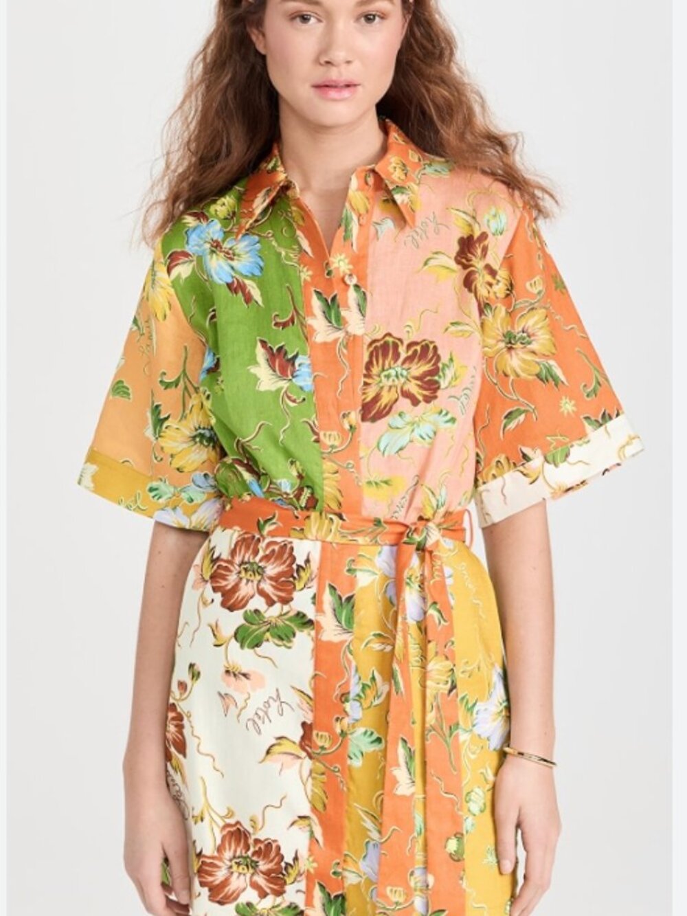 ALÉMAIS Hotel Lamu Spliced Mini Dress,
